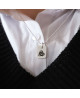 Pendentif tattoo initale argent - Mikado