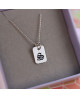 Pendentif tattoo initale argent - Mikado
