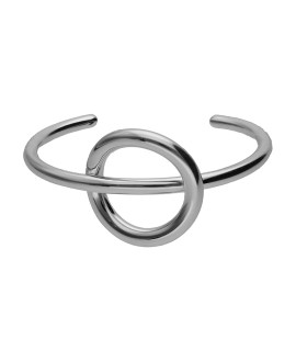 bracelet jonc argent cercle croisé