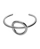 bracelet jonc argent cercle croisé