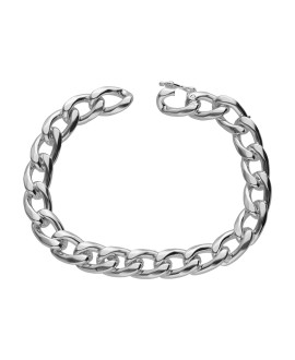 Bracelet argent grosse maille marine