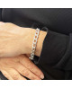 Bracelet argent grosse maille marine