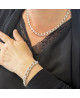 Collier argent grosse maille marine