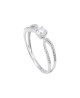 Bague Solitaire Zirconiums 9k