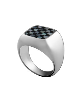 Bague Damier - Clio Blue