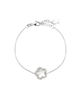 Bracelet Fleur Nacre et Pierres - Clio Blue