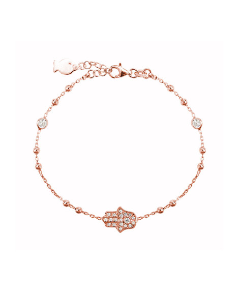 Bracelet Main de Fatma Rose - Clio Blue