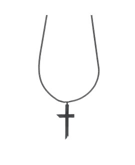 Collier Croix Rock Noire - Clio Blue