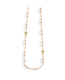 Collier Croix Jaune - Clio Blue