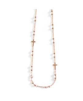 Collier Croix Rose - Clio Blue