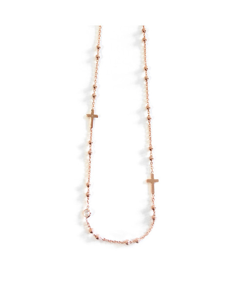 Collier Croix Rose - Clio Blue