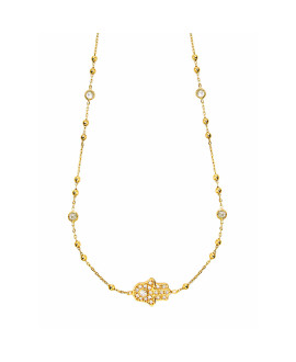 Collier Main de Fatma Doré - Clio Blue