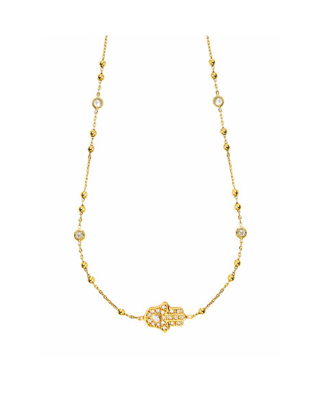 Collier Main de Fatma Doré - Clio Blue