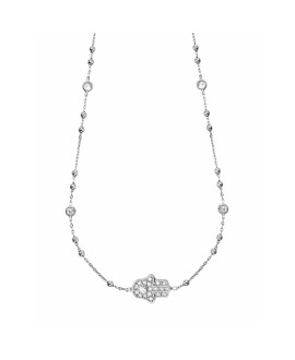 Collier Main de Fatma Argenté - Clio Blue