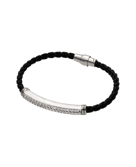 Bracelet Cuir Multi Pierres - Clio Blue