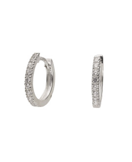 Petites Créoles Pierres Version Argentée - Clio Blue