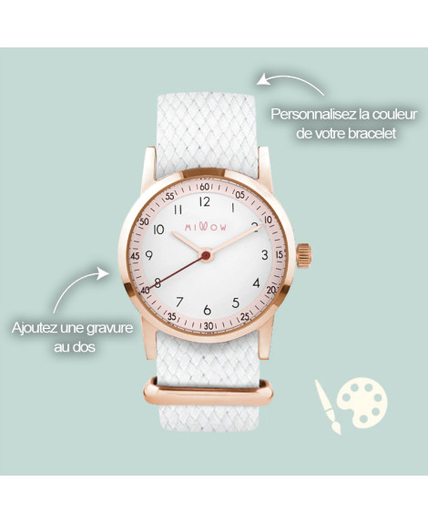 Montre Enfant Cadran Blossom Personnalisable