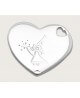 Les Empreintes : Pendentif cœur en or 18 carats sur cordon
