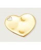 Les Empreintes : Pendentif cœur en or 18 carats sur cordon