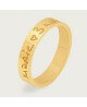 Les Empreintes : Bague alliance personnalisable en or jaune