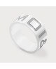 Les Empreintes : bague alliance en argent à graver