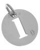 Loupidou : médaille lucky number (or blanc)