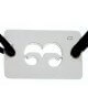 Loupidou : bracelet lucky number plaque 30 mm (or blanc)