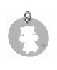 LOUPIDOU : MÉDAILLE AJOURÉE - FILLE OU GARÇON (ARGENT)