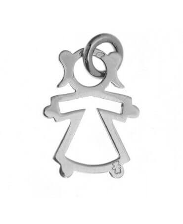 Loupidou : pendentif silhouette ajourée (argent)