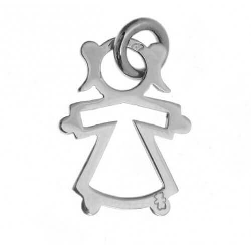 Loupidou : pendentif silhouette ajourée (argent)