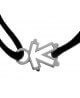 LOUPIDOU : BRACELET CORDON SQUELETTE (FILLE OU GARÇON) (ARGENT)