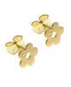 boucles d'oreilles fleur or jaune loupidou