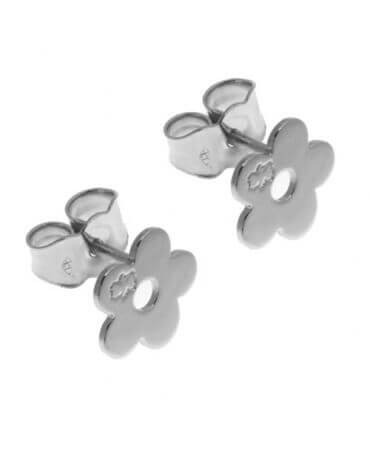 Boucles d'oreilles enfant cœur - or jaune 9 - brillants et émail rose