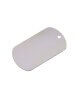 Les Empreintes : Pendentif plaque militaire en argent sur cordon
