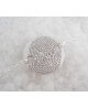 Les Empreintes : bracelet pastille en argent sur chaîne personnalisable