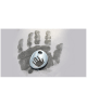 Les Empreintes : pendentif mini galet en argent sur cordon