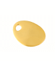 Les Empreintes : pendentif mini galet en or sur cordon
