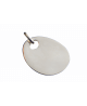 Les Empreintes : pendentif mini galet argent avec bélière