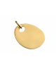 Les Empreintes : pendentif mini galet or jaune avec bélière
