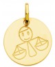 Pendentif zodiaque signe Balance (or jaune)