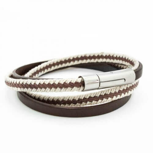 Petits Trésors : bracelet cuir homme Le Marin