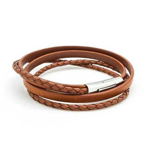 Petits Trésors : bracelet cuir homme Le Mix