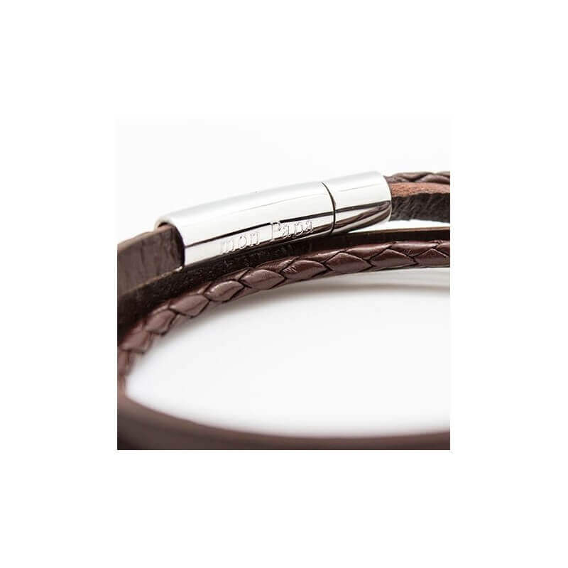 Teenager leather bracelet to personalize online - Petits Tresors