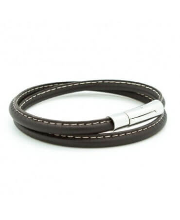 Teenager leather bracelet to personalize online - Petits Tresors