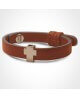 Mikado : bracelet Gospel croix or rose