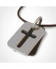 Mikado : pendentif croix Hallelujah (corne et argent)