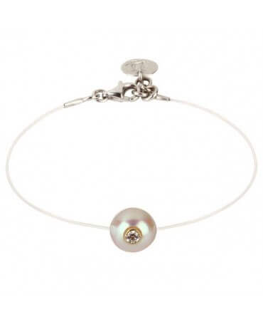 Bracelet perle Akoya sur Nylon - Simply Vip Plus - JDL Création