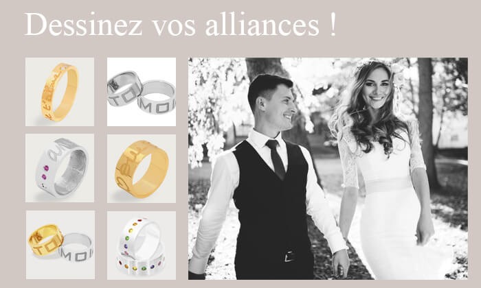 Pour votre mariage, créez votre alliance personnalisée à votre image 